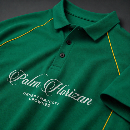Palm Horizon Oversized Premium Polo