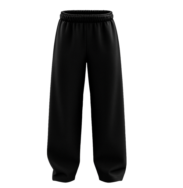 Basic Pure Unisex Straight Fit Baggy Pants