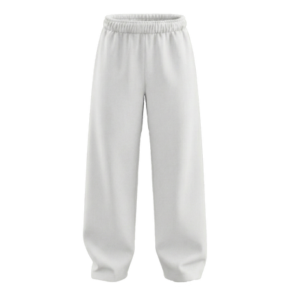 Basic Pure Unisex Straight Fit Baggy Pants