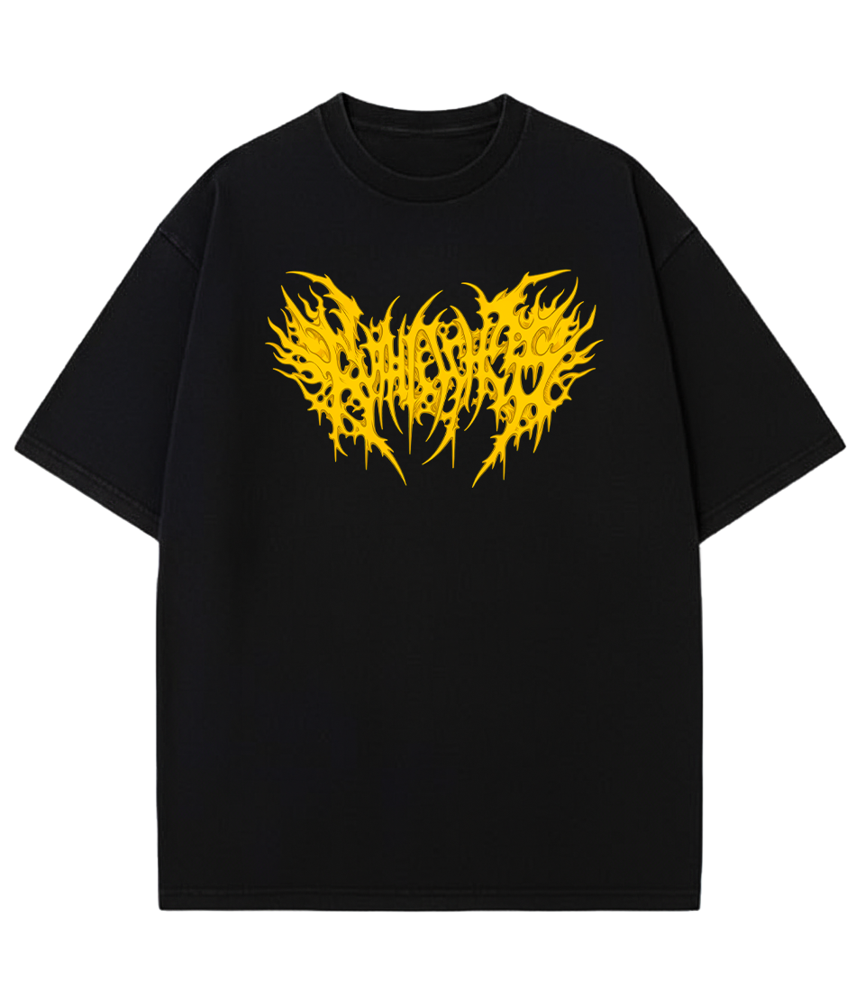 Yellow Surge Premium Oversized T-Shirt